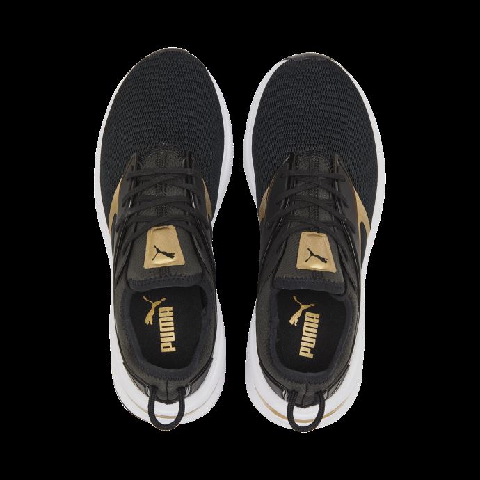 Puma Canada Noir-blanc-team Or Forever Xt Chaussures D'entraînement Métalliques Femmes
