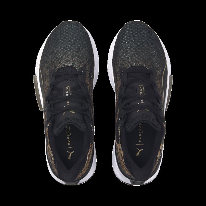 Puma Canada Pwrframe Safari Glam Chaussures D'entraînement Femmes Noir-desert Tan
