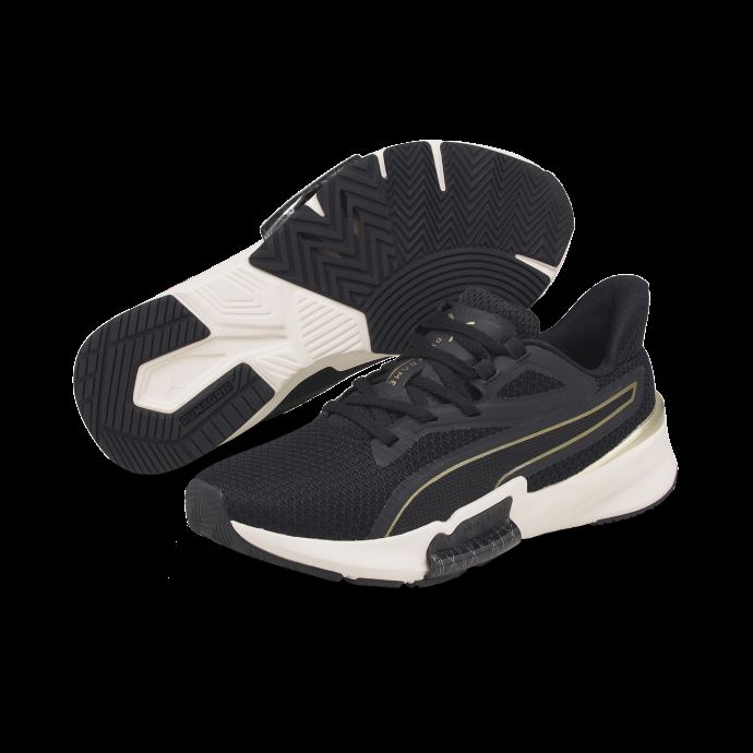 Chaussures D'entraînement Pwrframe Tr Deco Glam Black-team Gold Puma Canada
