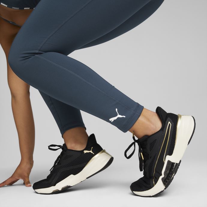 Puma Canada Black-team Gold Pwrframe Tr Deco Glam Chaussures D'entraînement Femmes
