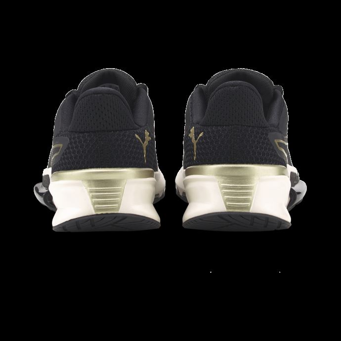 Puma Canada Black-team Gold Pwrframe Tr Deco Glam Chaussures D'entraînement Femmes
