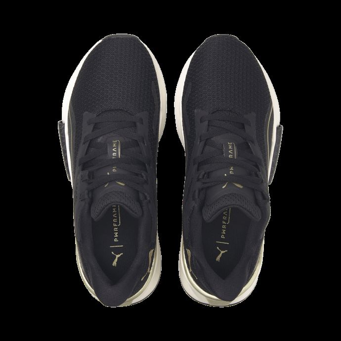 Puma Canada Black-team Gold Pwrframe Tr Deco Glam Chaussures D'entraînement Femmes
