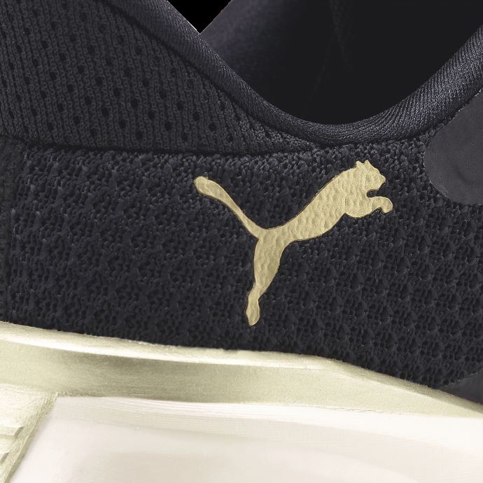 Puma Canada Black-team Gold Pwrframe Tr Deco Glam Chaussures D'entraînement Femmes
