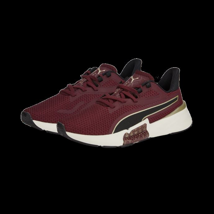 Pwrframe Tr Deco Glam Chaussures D'entraînement Pour Femmes Puma Canada Aubergine-team Or
