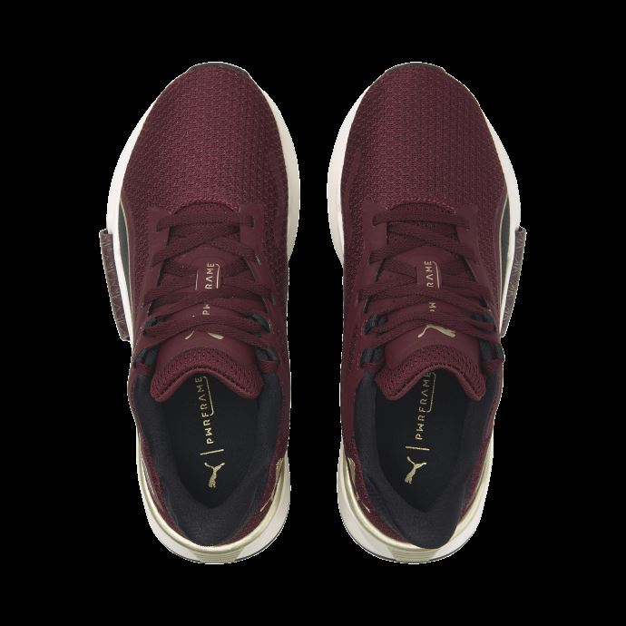 Pwrframe Tr Deco Glam Chaussures D'entraînement Pour Femmes Puma Canada Aubergine-team Or
