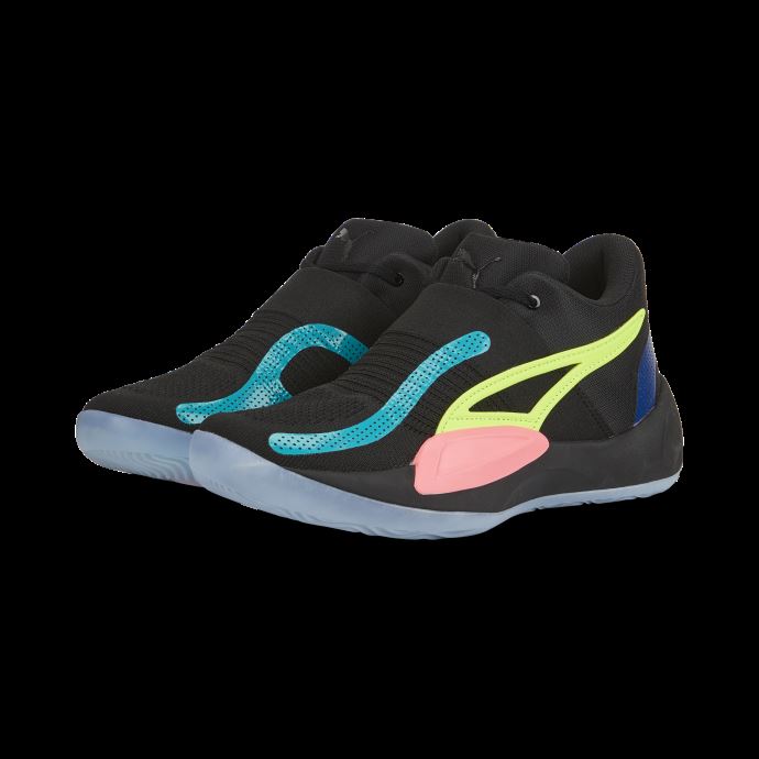 Puma Canada Noir-sunset Glow Rise Nitro Chaussures De Basket
