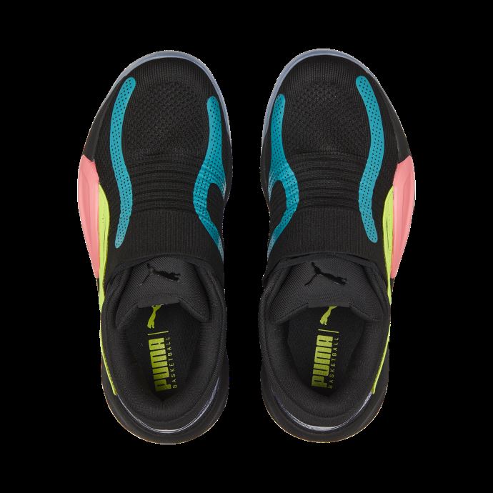 Puma Canada Noir-sunset Glow Rise Nitro Chaussures De Basket
