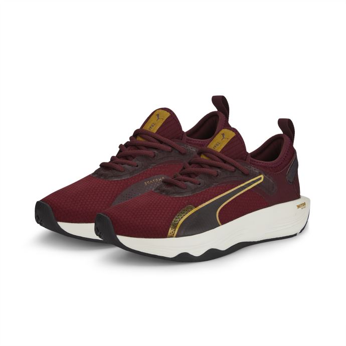 Puma Canada Pwr Xx Nitro Deco Glam Chaussures D'entraînement Femmes Aubergine-team Or
