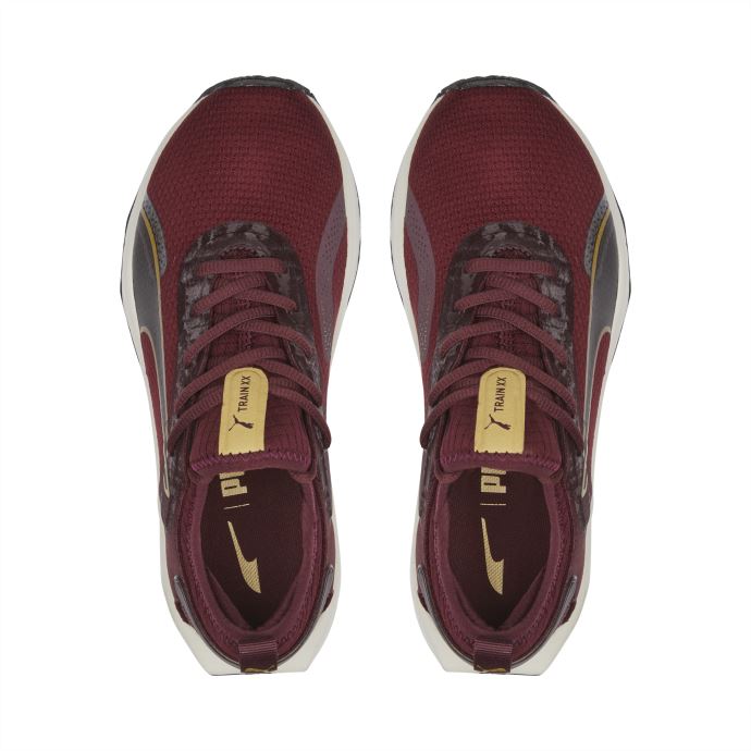 Puma Canada Pwr Xx Nitro Deco Glam Chaussures D'entraînement Femmes Aubergine-team Or
