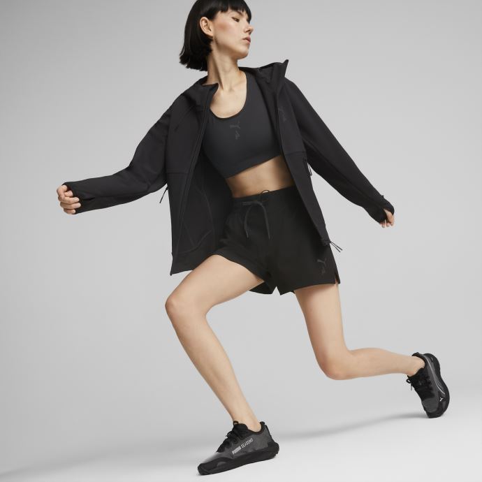 Puma Canada Fast-trac Nitro Chaussures De Course Femmes Noir-argent Métallisé
