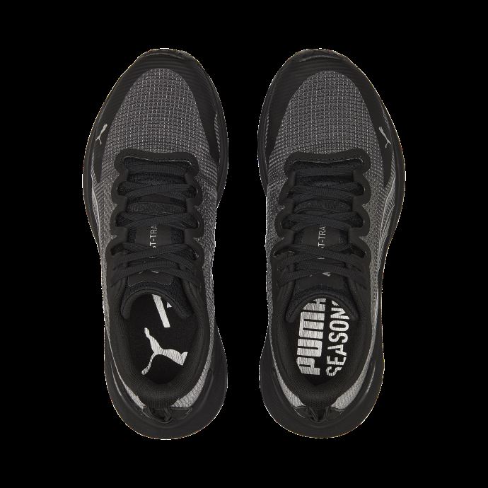 Puma Canada Fast-trac Nitro Chaussures De Course Femmes Noir-argent Métallisé
