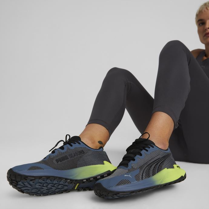 Chaussures De Course Puma Canada Soirée Sky-light Lime Fast-trac Nitro Pour Femmes
