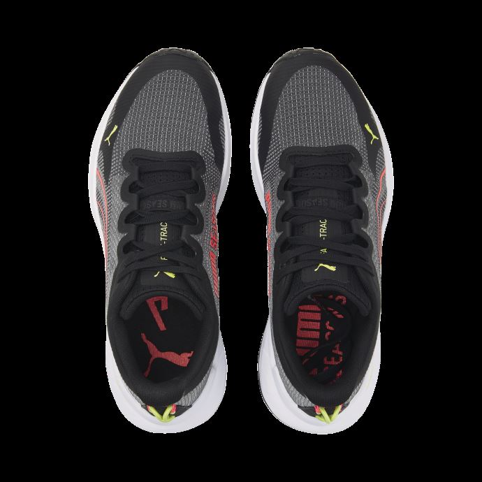 Puma Canada Black-sunset Glow-light Lime Chaussures De Course Nitro Fast-trac Femmes
