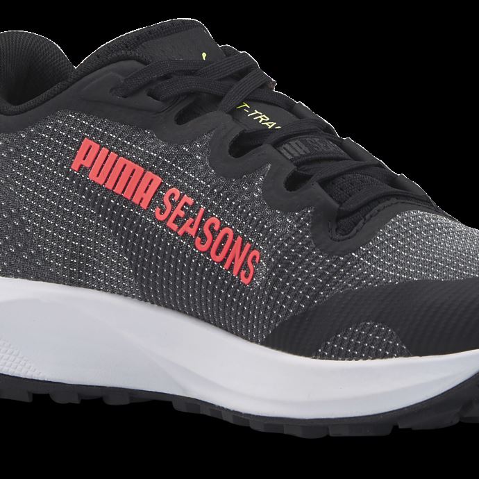 Puma Canada Black-sunset Glow-light Lime Chaussures De Course Nitro Fast-trac Femmes
