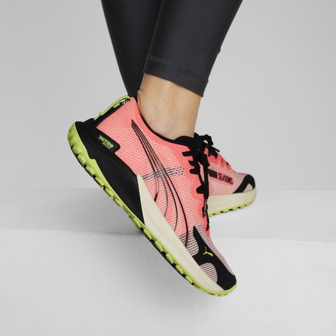 Chaussures De Running Femme Fast-trac Nitro Puma Canada Sunset Glow-noir
