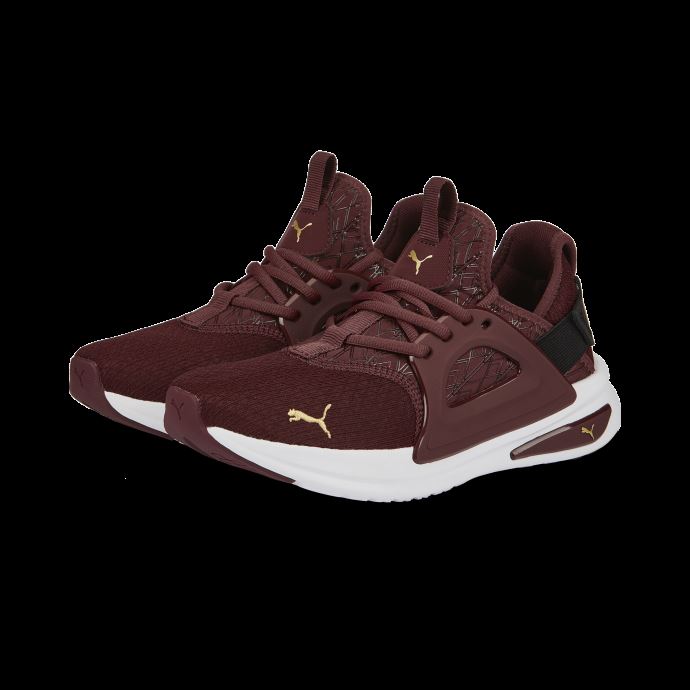Puma Canada Aubergine Softride Enzo Evo Chaussures De Course Métalliques Femmes