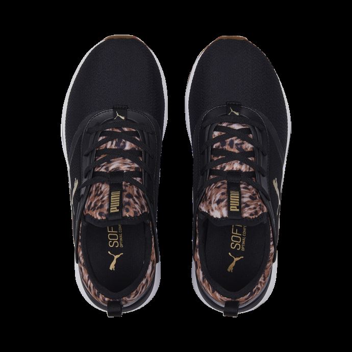 Chaussures De Course Glam Black-team Gold Softride Ruby ​​safari Femmes Puma Canada
