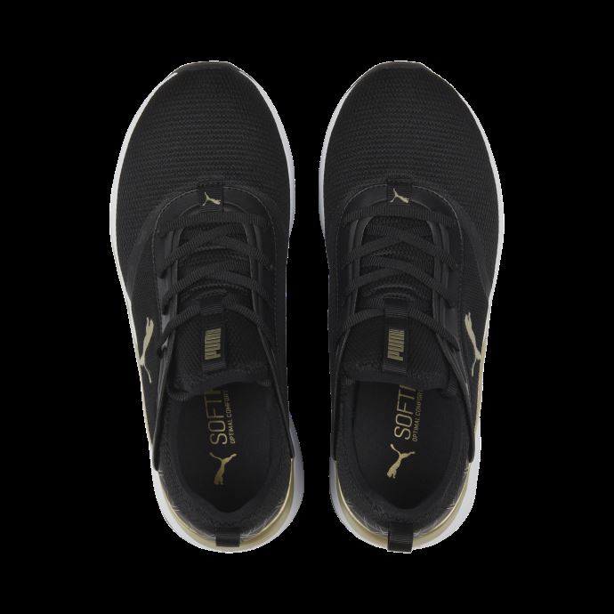 Softride Ruby ​​deco Glam Chaussures De Course Pour Femmes Puma Canada Black-team Gold
