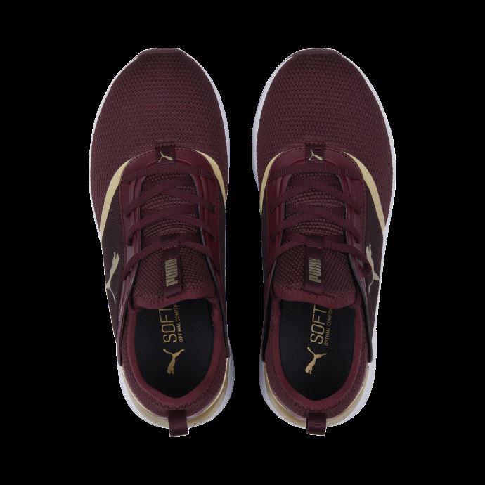 Chaussures De Course Aubergine-team Gold Softride Ruby ​​deco Glam Pour Femmes Puma Canada
