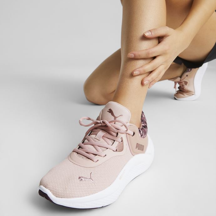 Puma Canada Softride Pro Safari Glam Chaussures D'entraînement Pour Femmes Quartz Rose-or Rose
