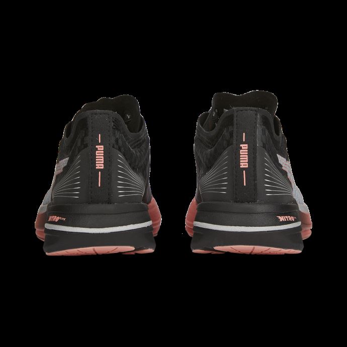 Noir-carnation Rose-asphalte Puma Canada Deviate Nitro Elite Carbone Chaussures De Course Femmes
