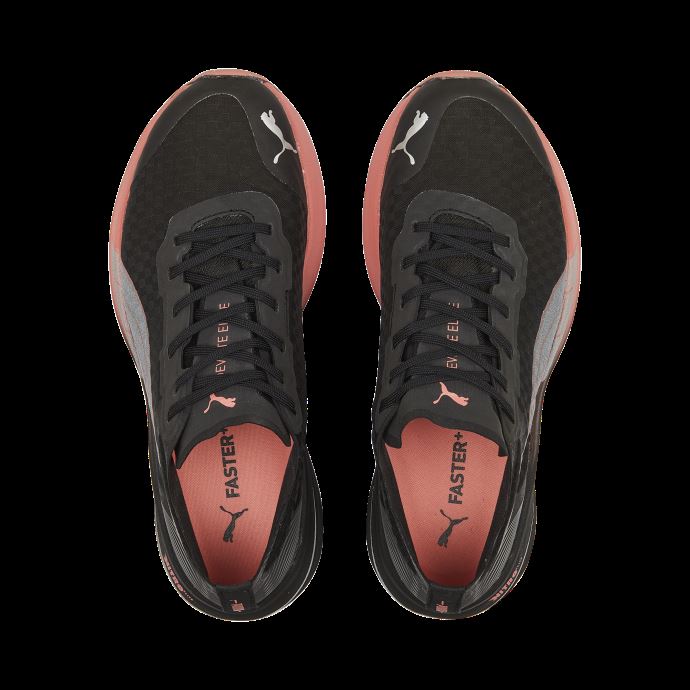 Puma Canada Noir-carnation Rose-asphalte Deviate Nitro Elite Carbone Chaussures De Course Pour Femme
