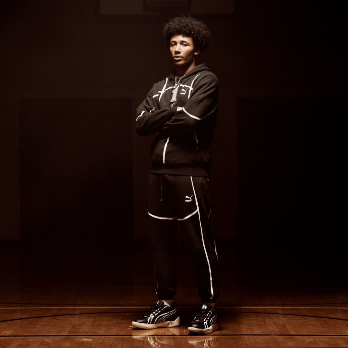 Chaussures De Basketball Puma Canada X Joshua Vides Trc Blaze Court Noir Blanc
