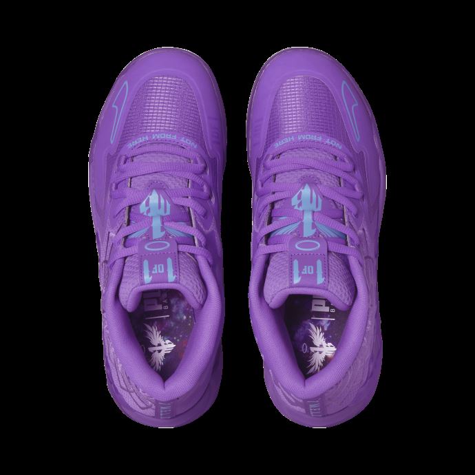 Mb.01 Queen City Basket Chaussures Puma Canada Violet Lueur-bleu Atoll
