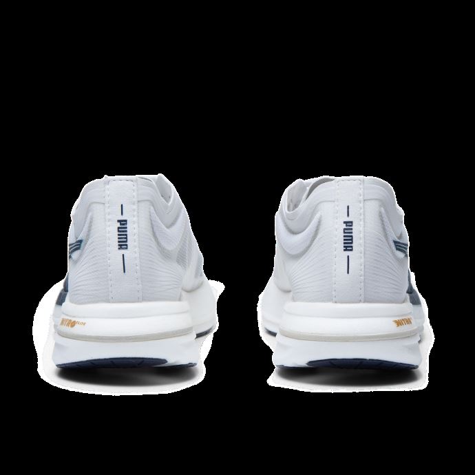 Puma Canada X Tracksmith Deviate Nitro Elite Racer Chaussures De Course Femmes Blanc-peacoat-nimbus Cloud
