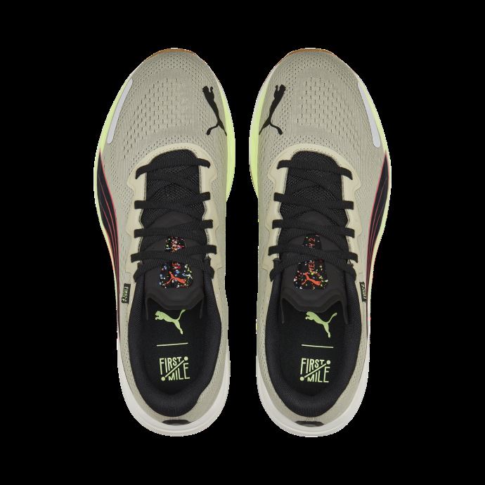 Puma Canada X First Mile Speed Nitro 2 Chaussures De Course Pour Hommes Gris Galet-feu De Feu-noir
