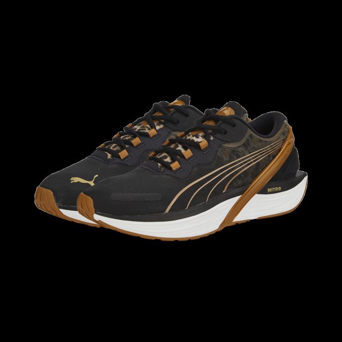 Chaussures De Course Puma Canada Run Xx Nitro Safari Glam Pour Femmes Noir-désert Tan