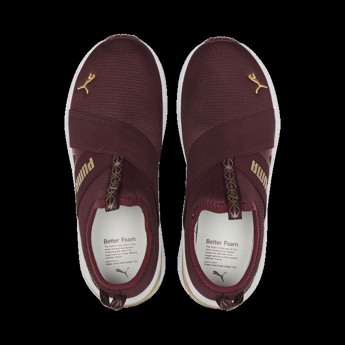 Puma Canada Prowl Slip Deco Glam Chaussures D'entraînement Pour Femmes Aubergine-team Or
