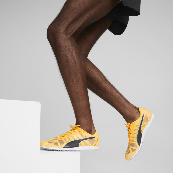 Puma Canada Evospeed Mi-distance 4 Chaussures D'athlétisme Pour Hommes Sun Stream-noir
