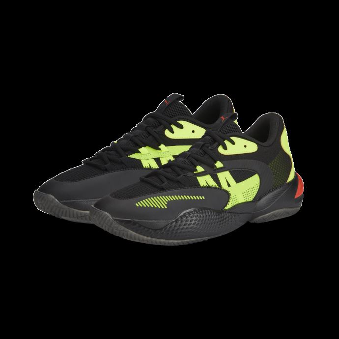 Chaussures De Basketball Puma Canada Court Rider 2.0 Glow Stick Black-lime Squeeze
