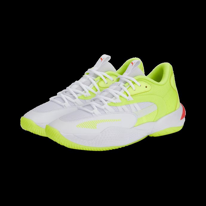 Chaussures De Basketball Puma Canada Court Rider 2.0 Glow Stick White-lime Squeeze