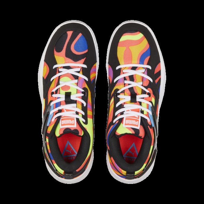 Ocean Dive-Fiery Coral Puma Canada TRC Blaze Court Lava Basketball Chaussures
