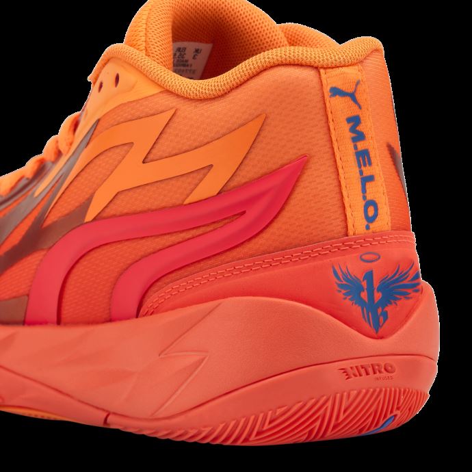Puma Canada Mb.02 Chaussures De Basket Jeunesse Firey Coral-ultra Orange
