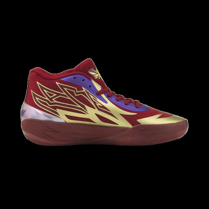 Chaussures De Basketball Mb.02 Phoenix Rouge Intense-métallique Or Puma Canada
