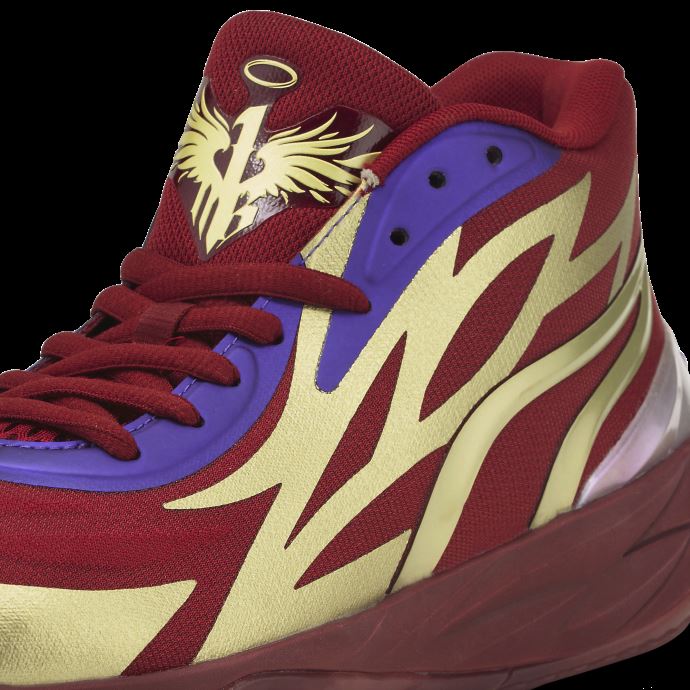 Chaussures De Basketball Mb.02 Phoenix Rouge Intense-métallique Or Puma Canada
