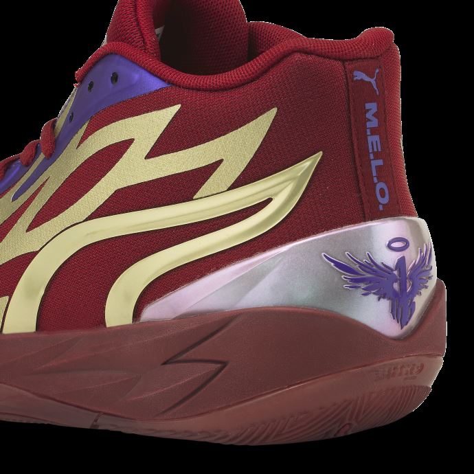 Chaussures De Basketball Mb.02 Phoenix Rouge Intense-métallique Or Puma Canada
