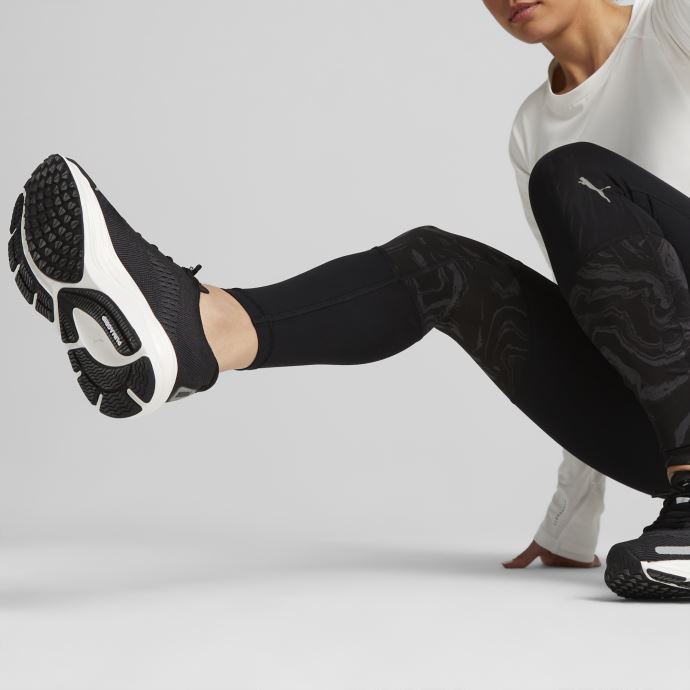 Puma Canada Chaussures De Course Pour Femmes Speed Nitro 2 Larges Noir-argent Métallisé