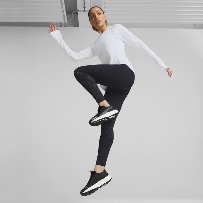 Puma Canada Chaussures De Course Pour Femmes Speed Nitro 2 Larges Noir-argent Métallisé
