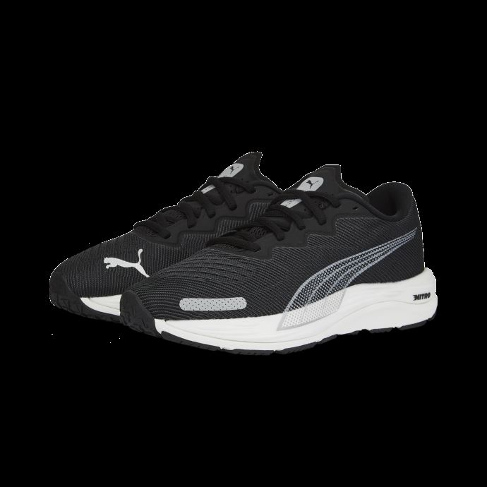 Puma Canada Chaussures De Course Pour Femmes Speed Nitro 2 Larges Noir-argent Métallisé
