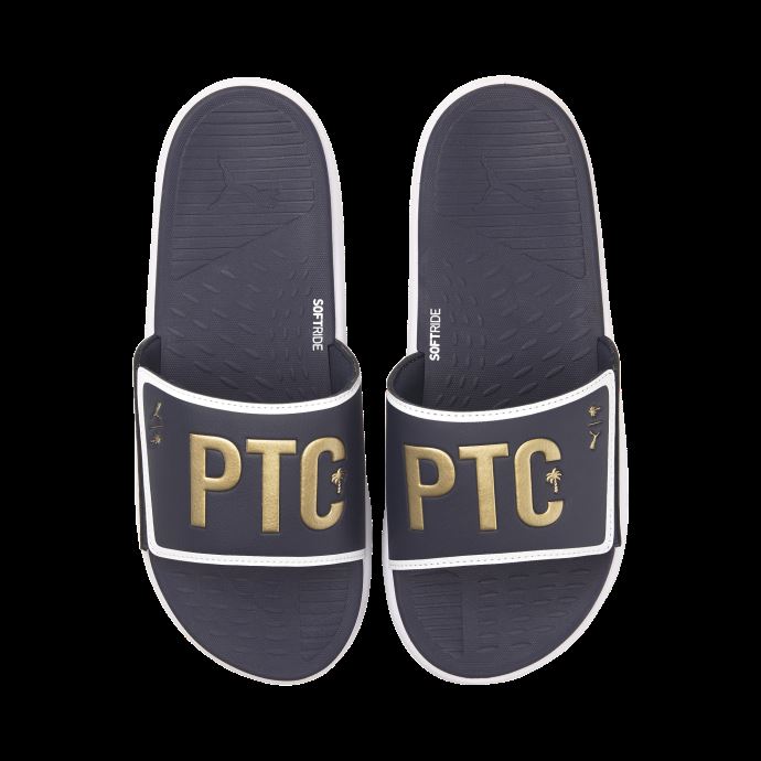 Claquettes De Golf Unisexes Puma Canada X Palm Tree Crew Marine Blazer-team Gold
