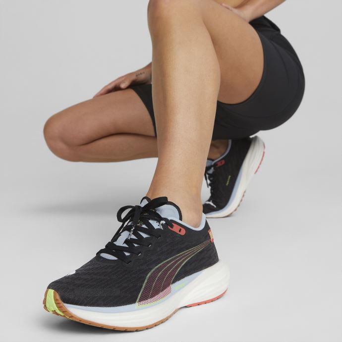 Puma Canada X First Mile Deviate Nitro 2 Chaussures De Course Pour Femmes Black-fizzy Apple-firelight
