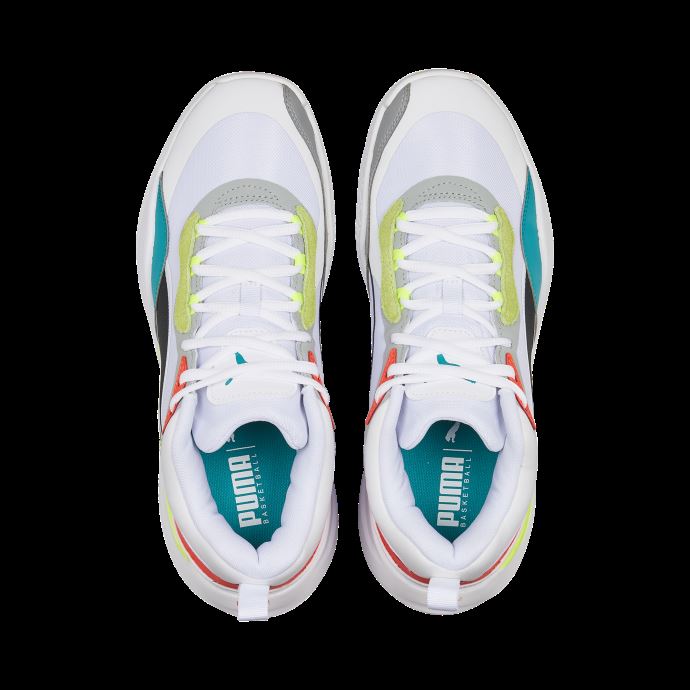 Chaussures De Basketball Playmaker Pro Blanc-fiery Coral Puma Canada
