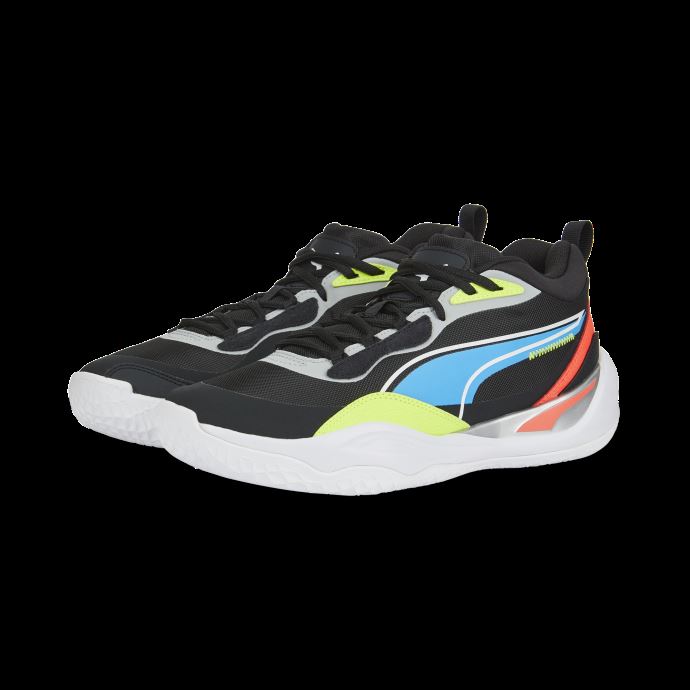 Chaussures De Basketball Puma Canada Playmaker Pro Jet Black-lime Squeeze