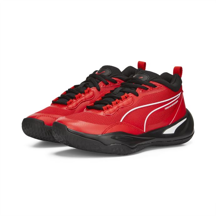 Meneur De Jeu Pro Chaussures De Basket-ball Jeunesse Risque élevé Rouge-jet Noir Puma Canada