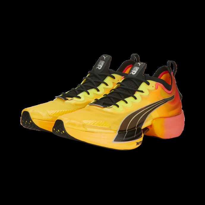 Puma Canada Fast-r Nitro Elite Fireglow Chaussures De Course Hommes Sun Stream-sunset Glow-noir