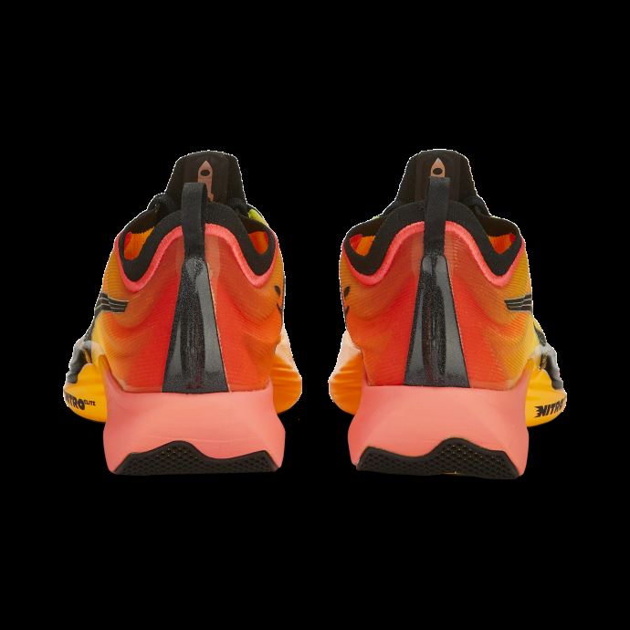 Puma Canada Fast-r Nitro Elite Fireglow Chaussures De Course Hommes Sun Stream-sunset Glow-noir
